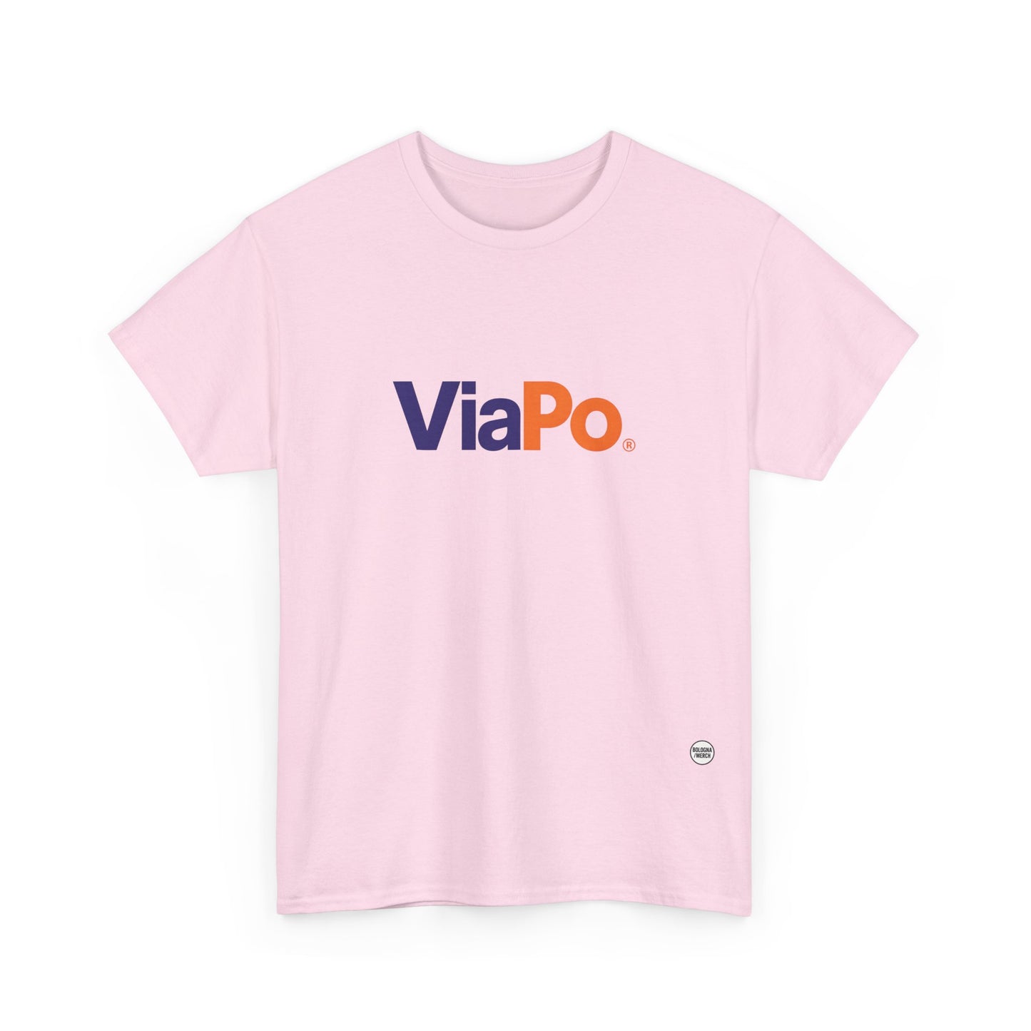 Via Po Unisex Heavy Cotton Tee - Casual Comfort for Everyday Wear