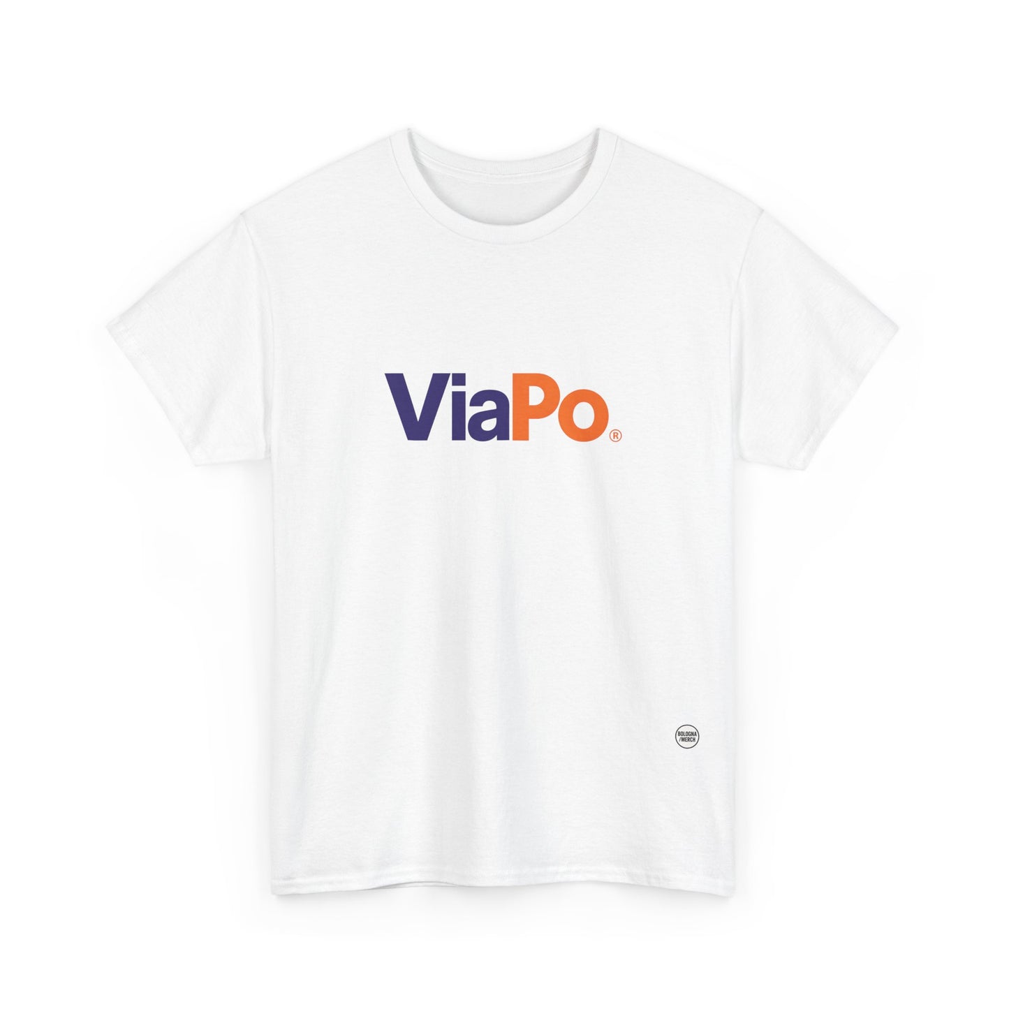 Via Po Unisex Heavy Cotton Tee - Casual Comfort for Everyday Wear