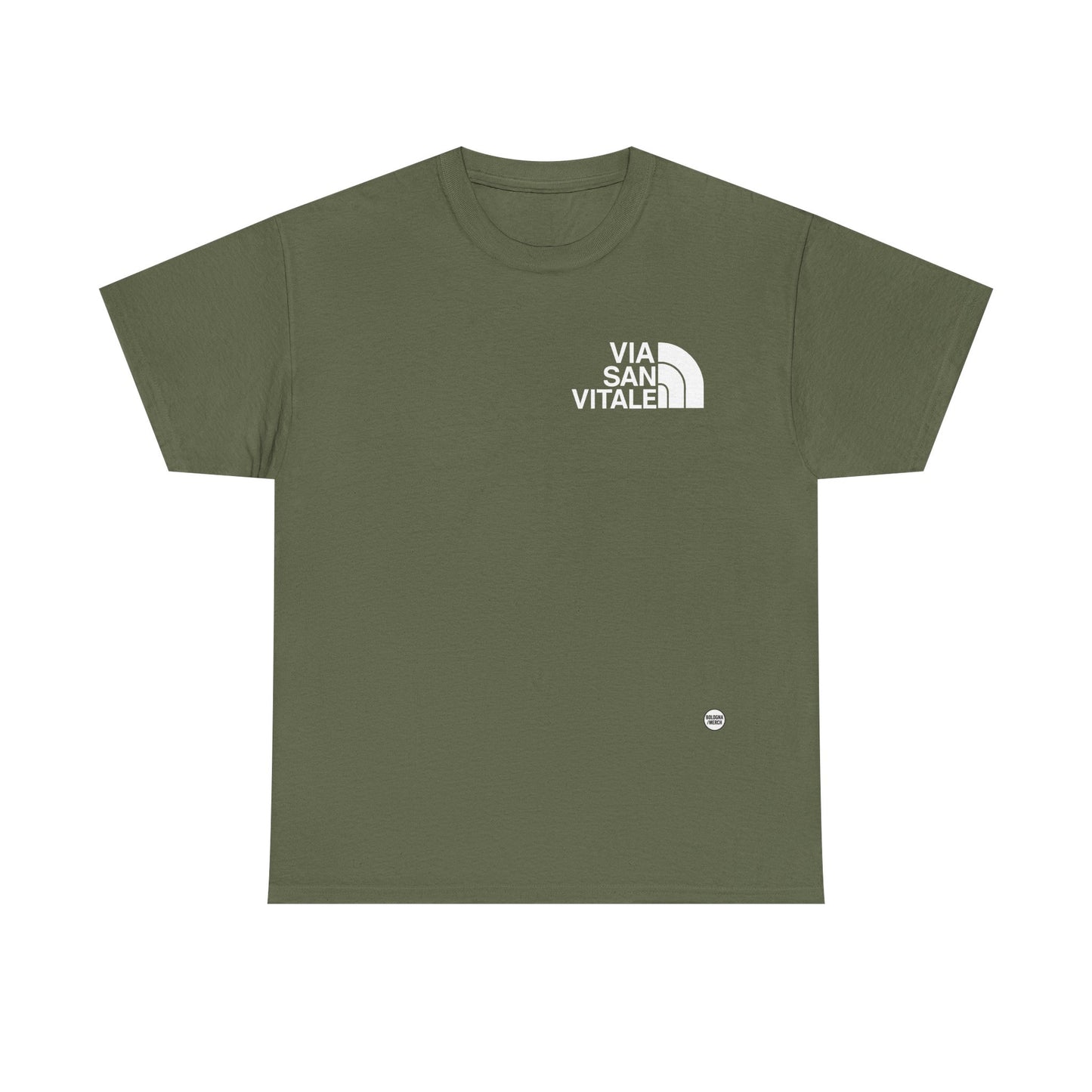 Via San Vitale Unisex Heavy Cotton Tee - Casual Comfort for Everyday Wear