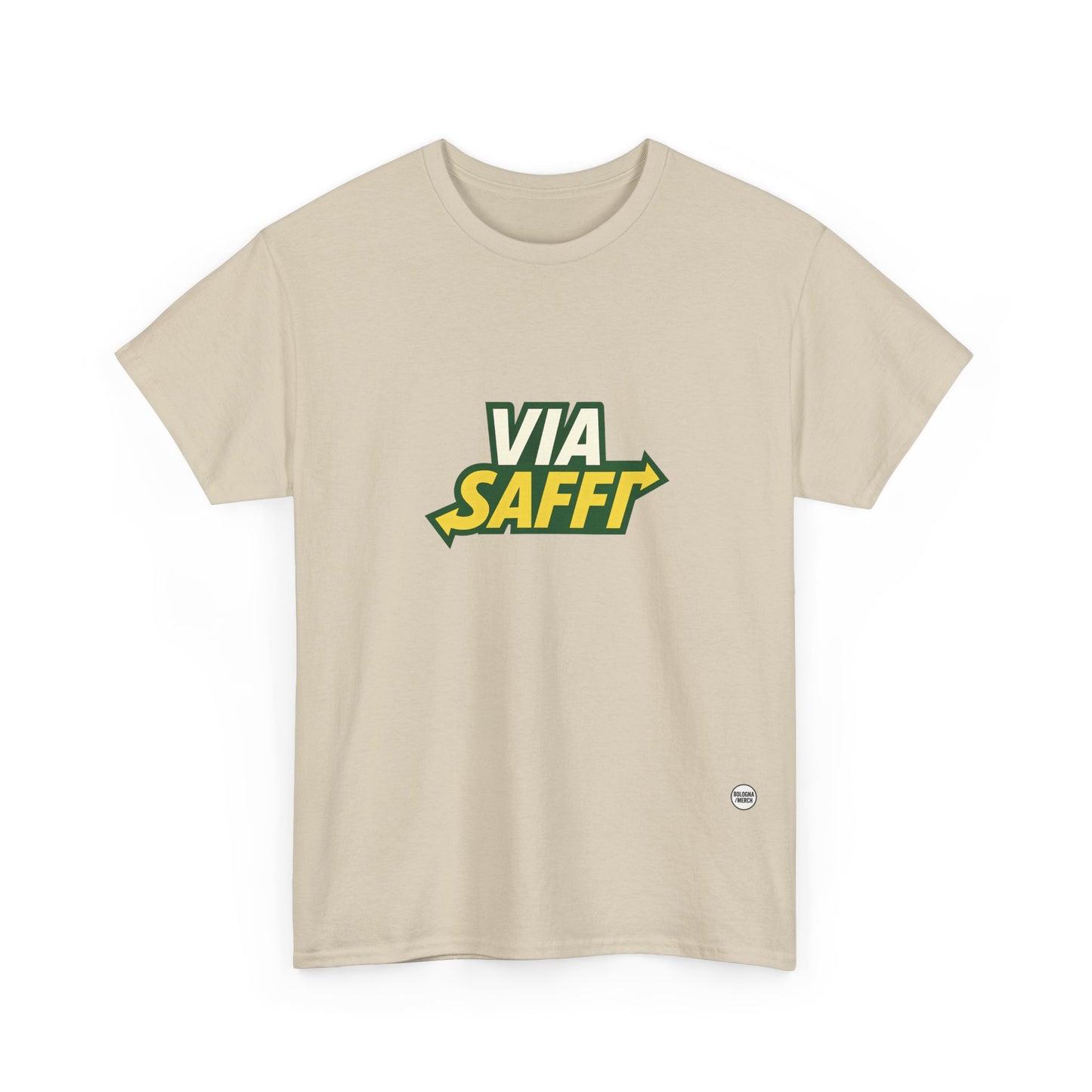 Via Saffi Unisex Heavy Cotton Tee - Casual Comfort for Everyday Wear