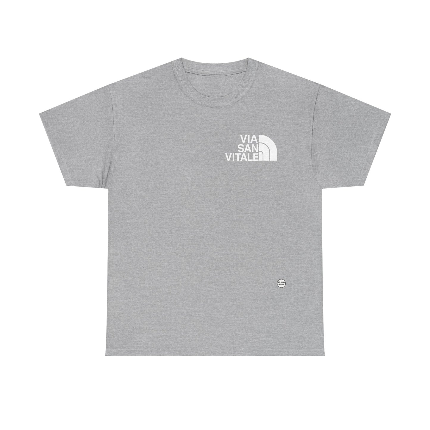 Via San Vitale Unisex Heavy Cotton Tee - Casual Comfort for Everyday Wear