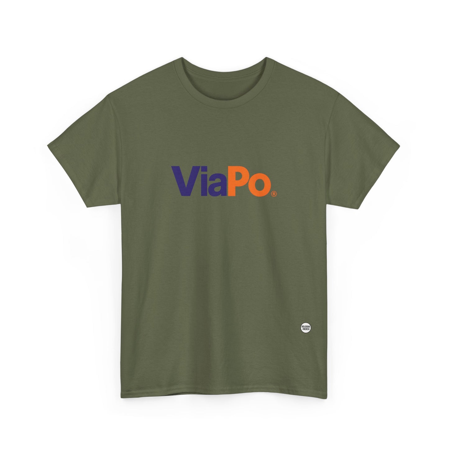 Via Po Unisex Heavy Cotton Tee - Casual Comfort for Everyday Wear