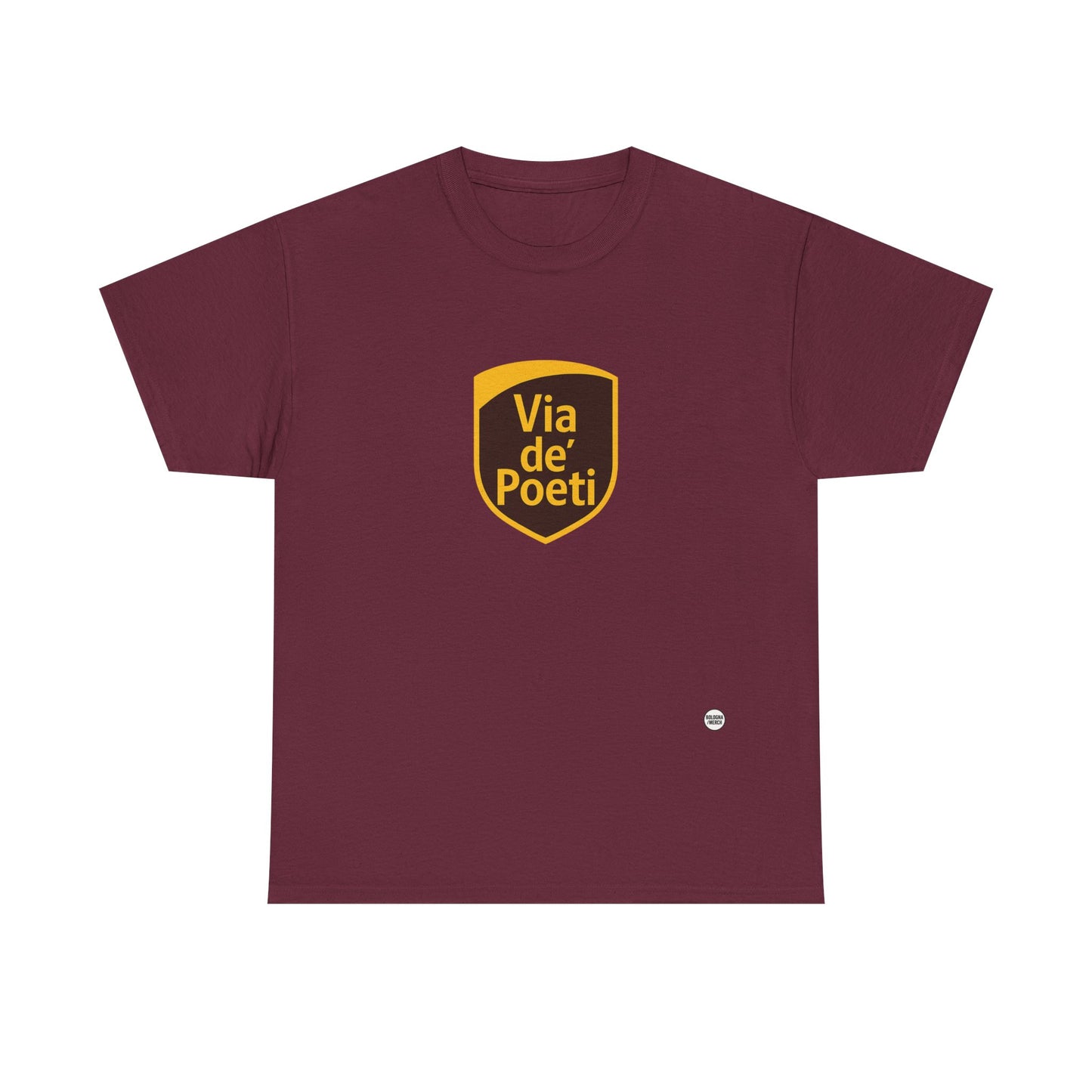 Via de' Poeti Unisex Heavy Cotton Tee - Casual Comfort for Everyday Wear