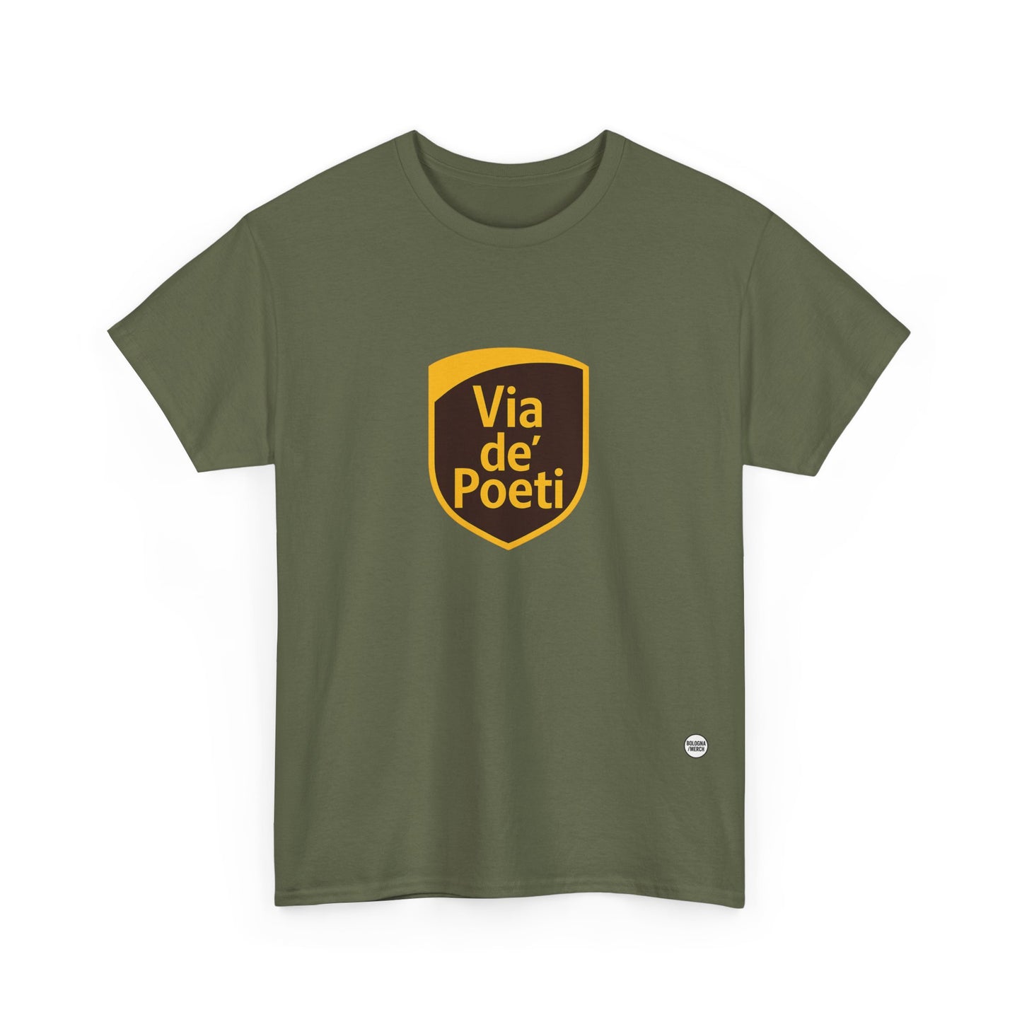 Via de' Poeti Unisex Heavy Cotton Tee - Casual Comfort for Everyday Wear