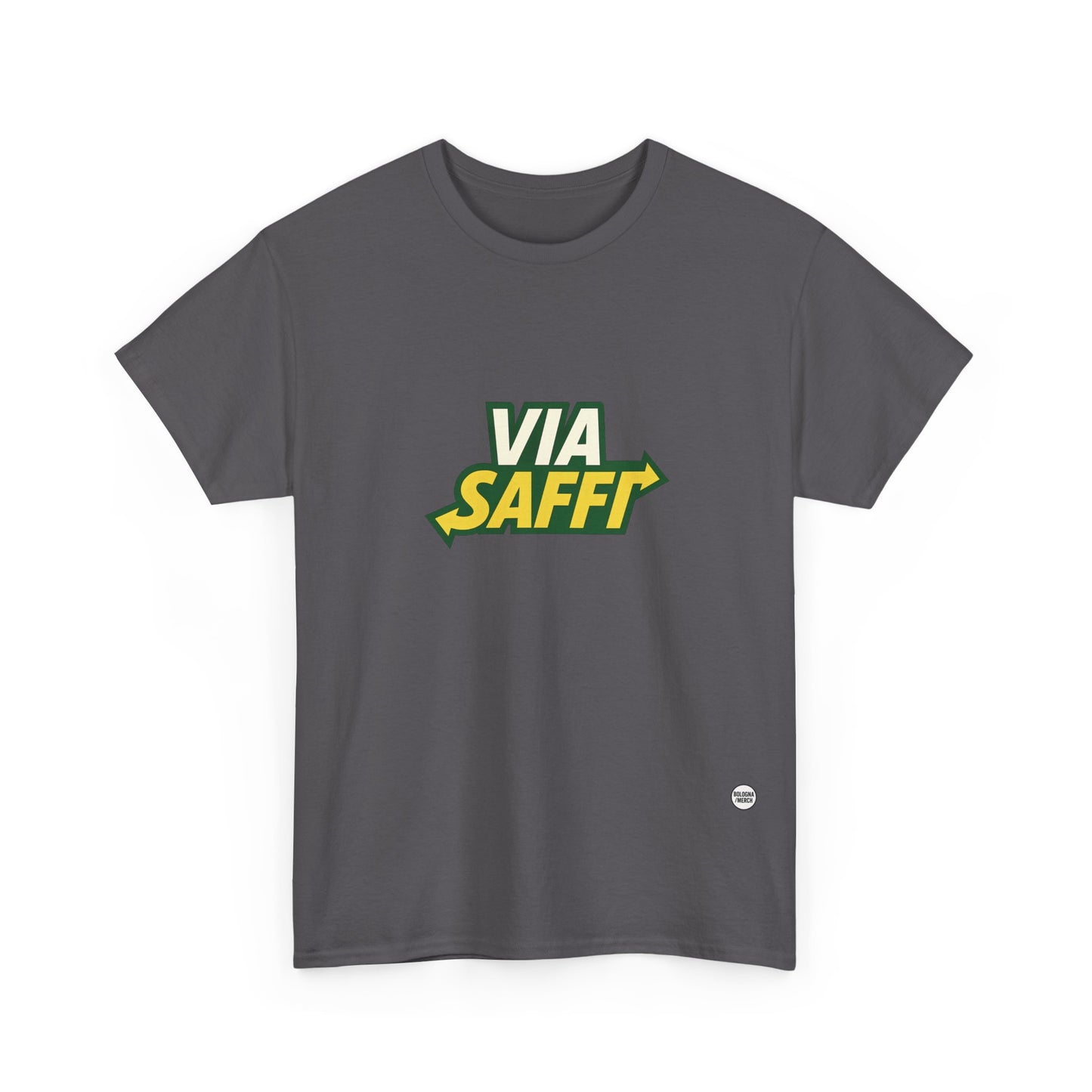 Via Saffi Unisex Heavy Cotton Tee - Casual Comfort for Everyday Wear