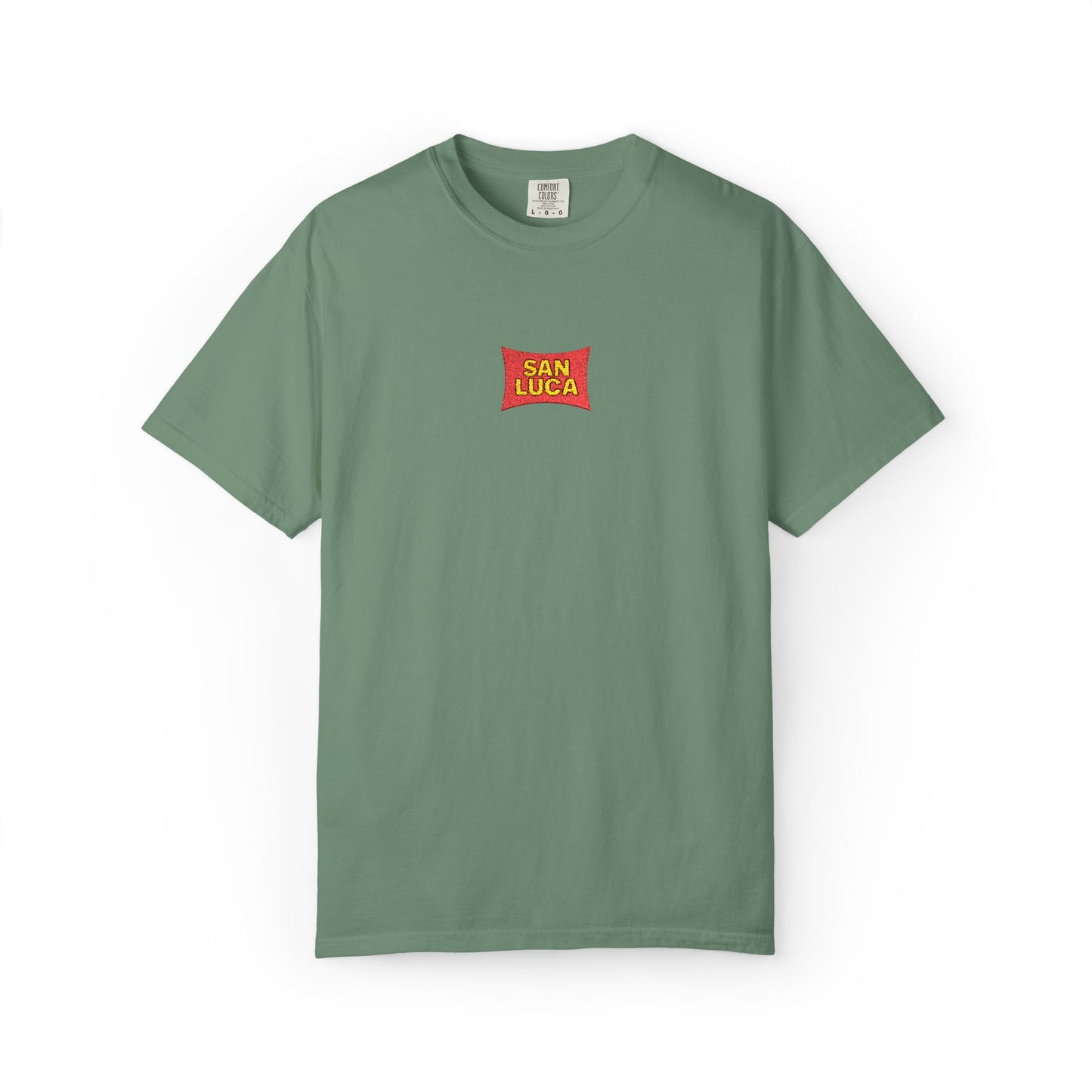 San Luca Colorful Snack-Inspired Unisex T-Shirt, Soft Casual Tee, Fun Gift for Food Lovers, Everyday Wear, Summer Vibes, Festival Attire