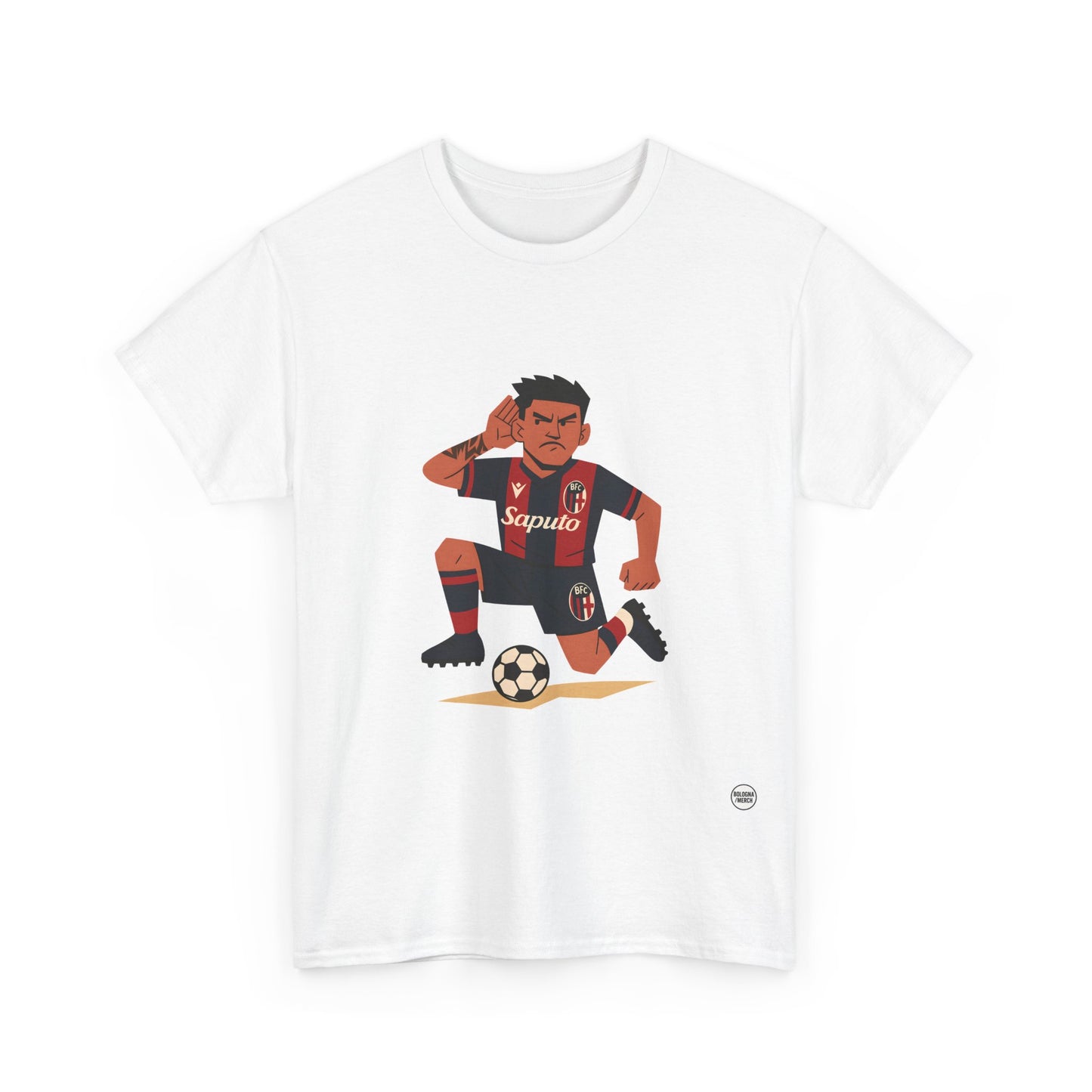 Santi Castro Maglietta Unisex in Cotone Pesante - Abbigliamento Casual e Stiloso per i Tifosi del Bologna FC