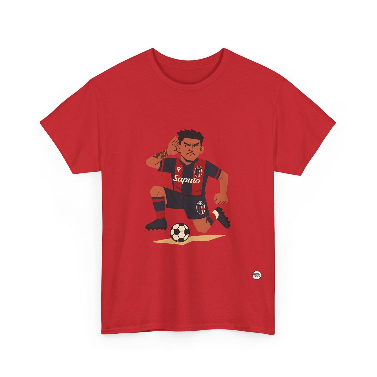 Santi Castro Maglietta Unisex in Cotone Pesante - Abbigliamento Casual e Stiloso per i Tifosi del Bologna FC