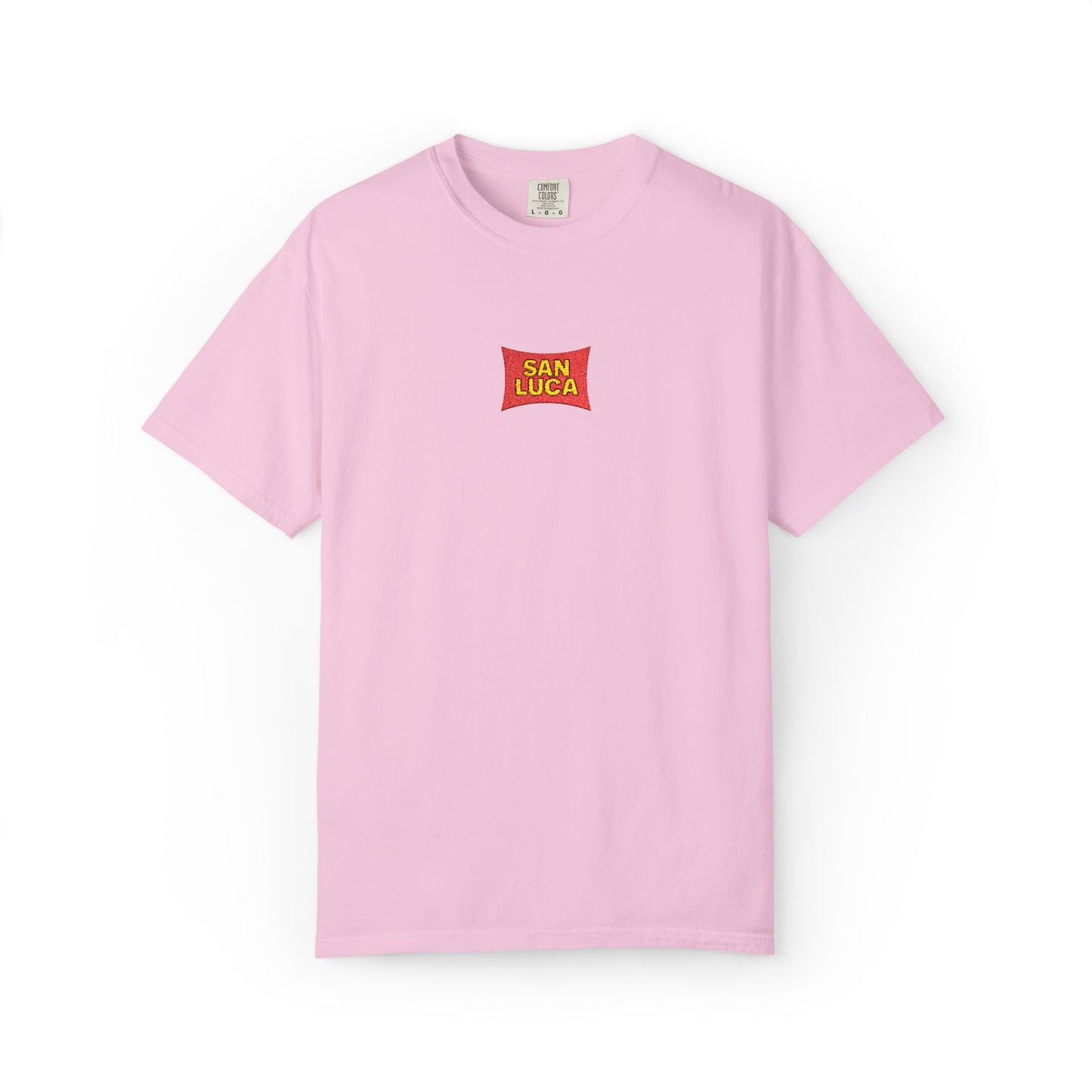 San Luca Colorful Snack-Inspired Unisex T-Shirt, Soft Casual Tee, Fun Gift for Food Lovers, Everyday Wear, Summer Vibes, Festival Attire