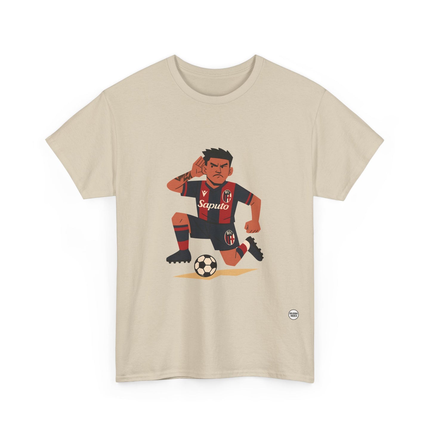 Santi Castro Maglietta Unisex in Cotone Pesante - Abbigliamento Casual e Stiloso per i Tifosi del Bologna FC