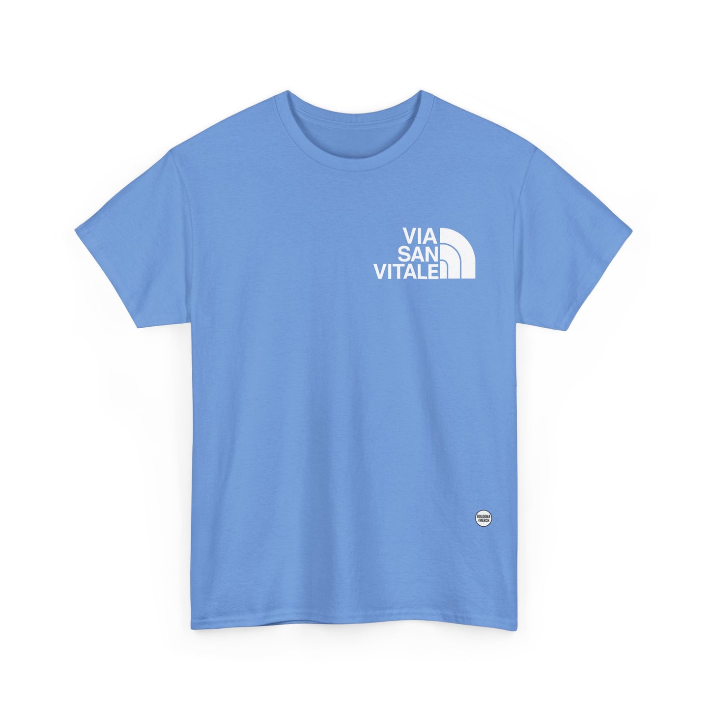 Via San Vitale Unisex Heavy Cotton Tee - Casual Comfort for Everyday Wear