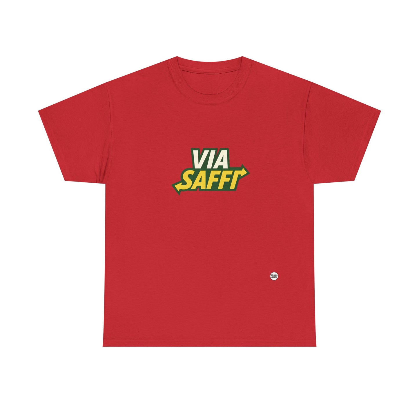 Via Saffi Unisex Heavy Cotton Tee - Casual Comfort for Everyday Wear