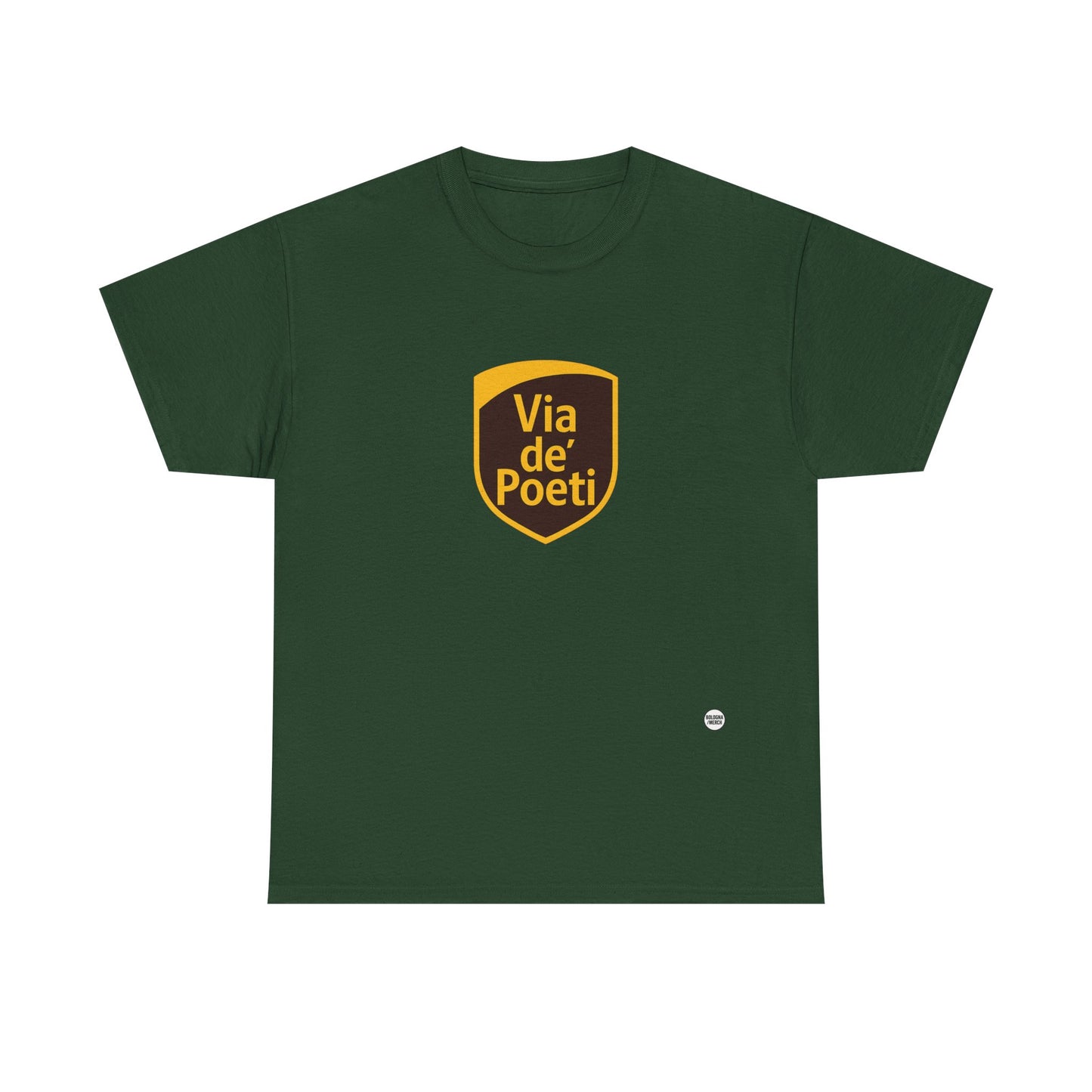 Via de' Poeti Unisex Heavy Cotton Tee - Casual Comfort for Everyday Wear