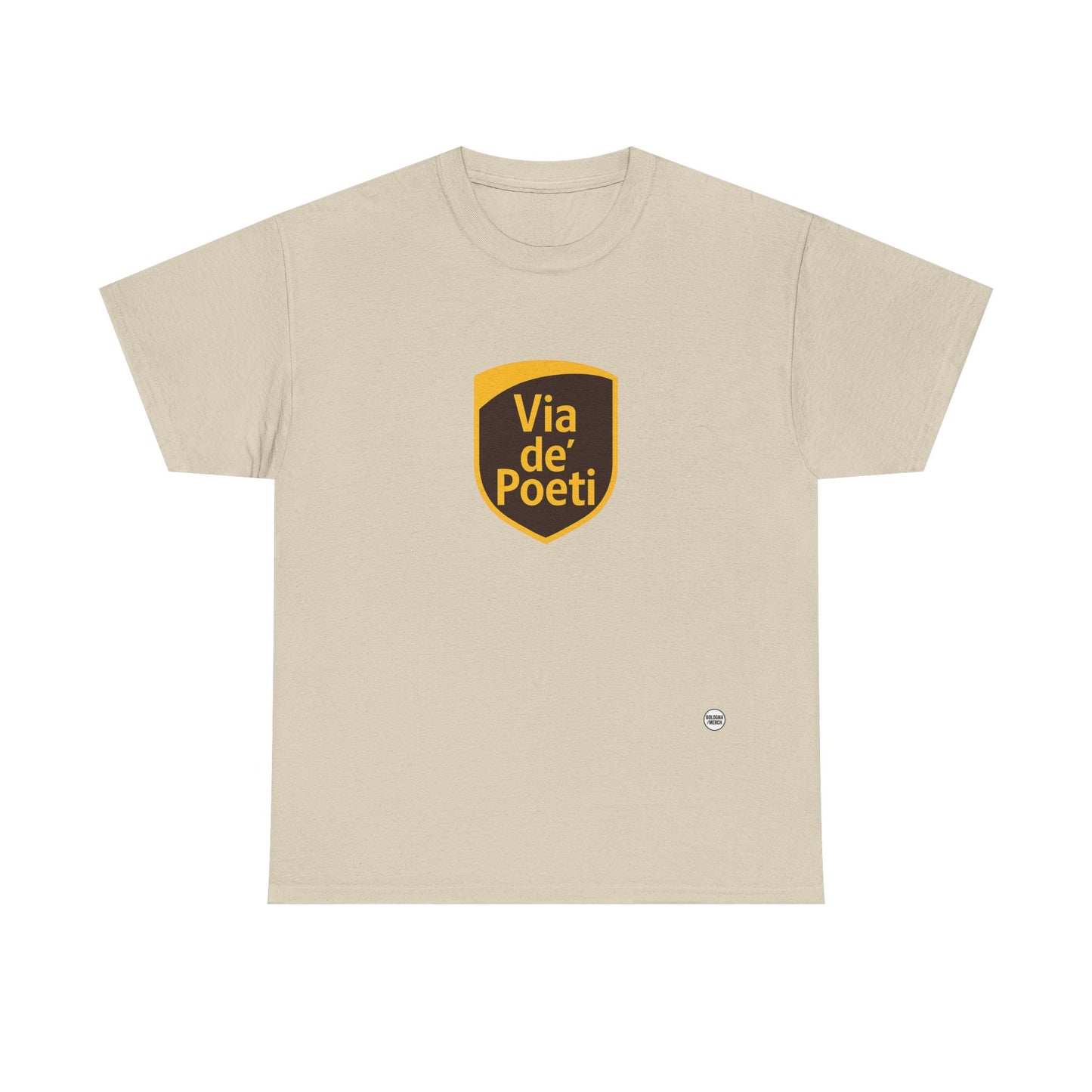 Via de' Poeti Unisex Heavy Cotton Tee - Casual Comfort for Everyday Wear