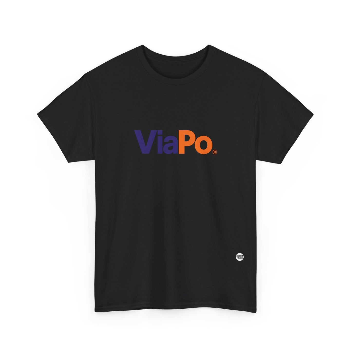 Via Po Unisex Heavy Cotton Tee - Casual Comfort for Everyday Wear