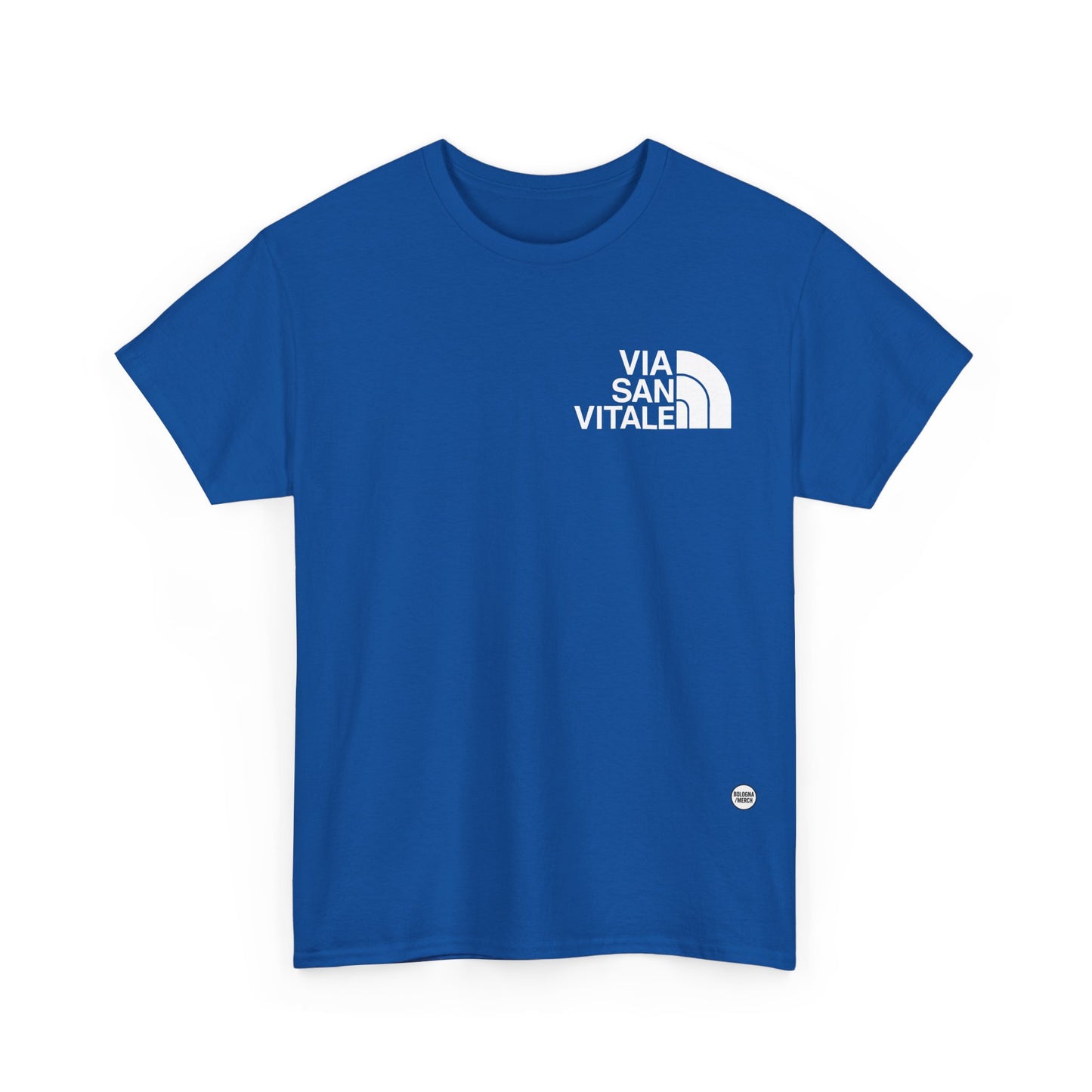 Via San Vitale Unisex Heavy Cotton Tee - Casual Comfort for Everyday Wear