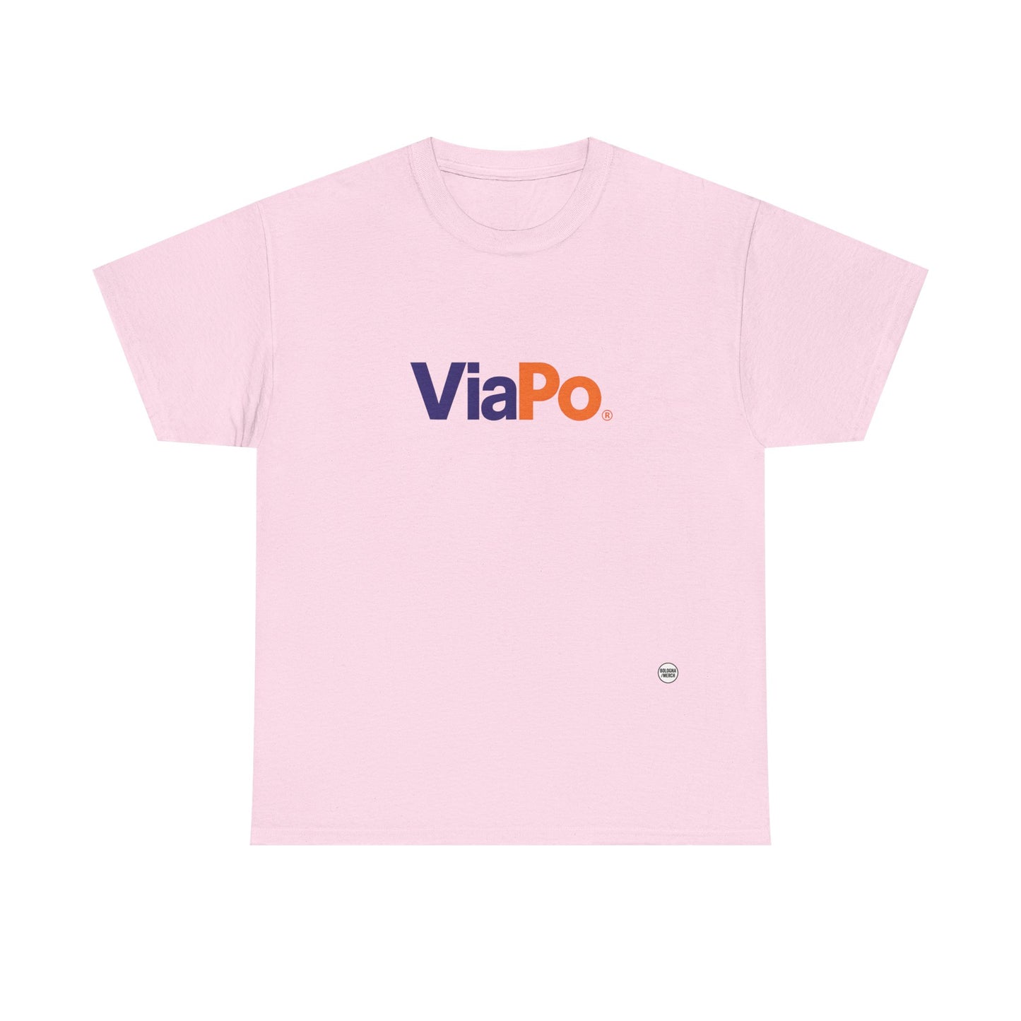 Via Po Unisex Heavy Cotton Tee - Casual Comfort for Everyday Wear