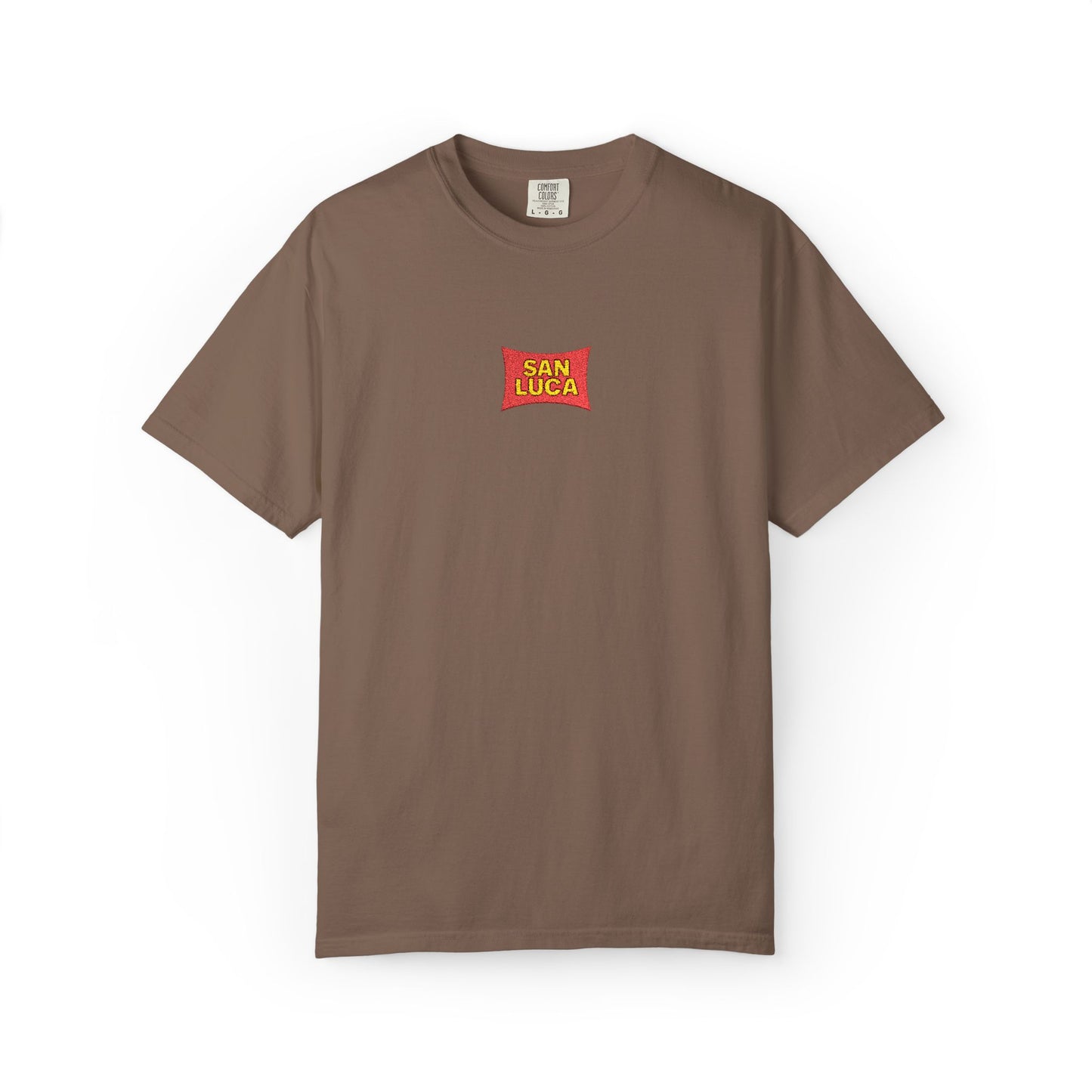 San Luca Colorful Snack-Inspired Unisex T-Shirt, Soft Casual Tee, Fun Gift for Food Lovers, Everyday Wear, Summer Vibes, Festival Attire