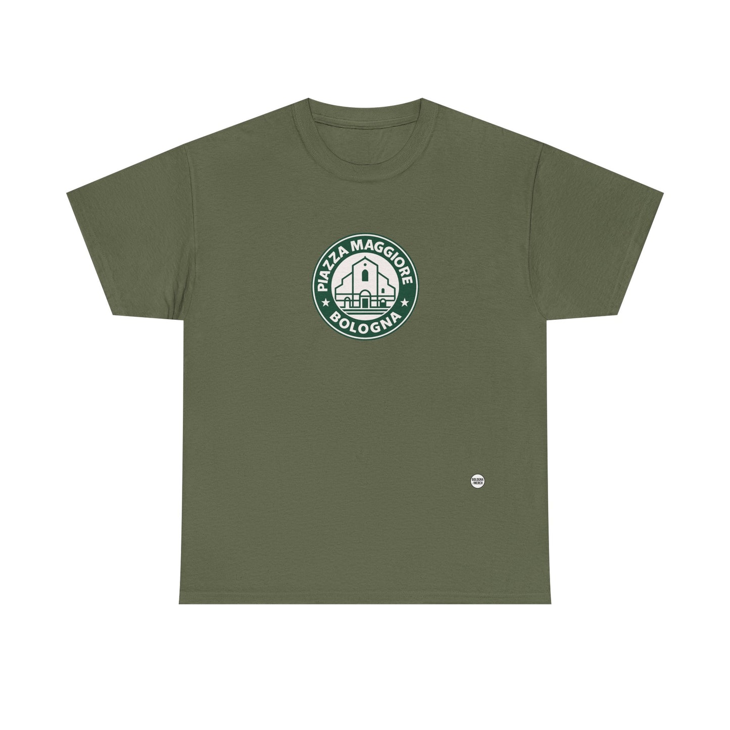 T-shirt Street Style “Piazza Maggiore Bologna” – Cotone Pesante, Look Urban e Comfort Quotidiano
