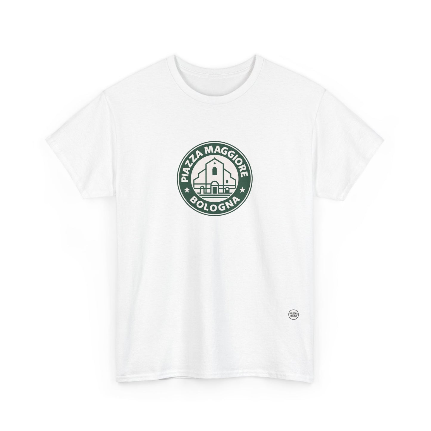 T-shirt Street Style “Piazza Maggiore Bologna” – Cotone Pesante, Look Urban e Comfort Quotidiano