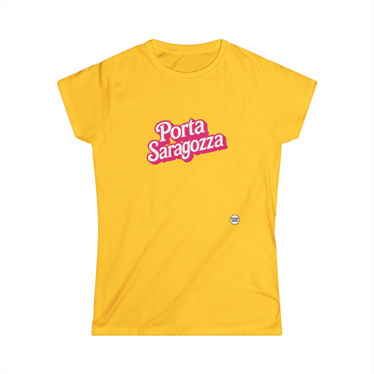 Porta Saragozza Women's Softstyle Tee - Trendy Graphic T-Shirt for Casual Wear