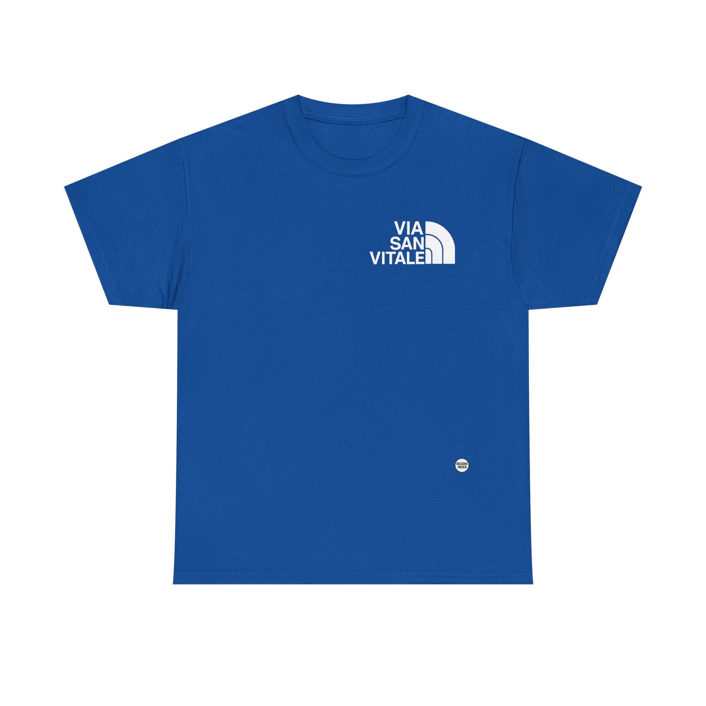 Via San Vitale Unisex Heavy Cotton Tee - Casual Comfort for Everyday Wear