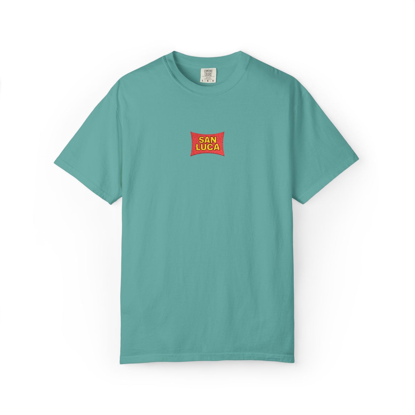 San Luca Colorful Snack-Inspired Unisex T-Shirt, Soft Casual Tee, Fun Gift for Food Lovers, Everyday Wear, Summer Vibes, Festival Attire