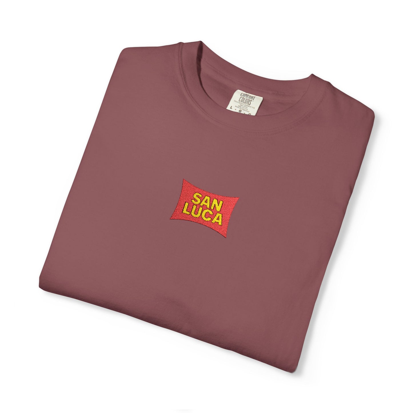 San Luca Colorful Snack-Inspired Unisex T-Shirt, Soft Casual Tee, Fun Gift for Food Lovers, Everyday Wear, Summer Vibes, Festival Attire