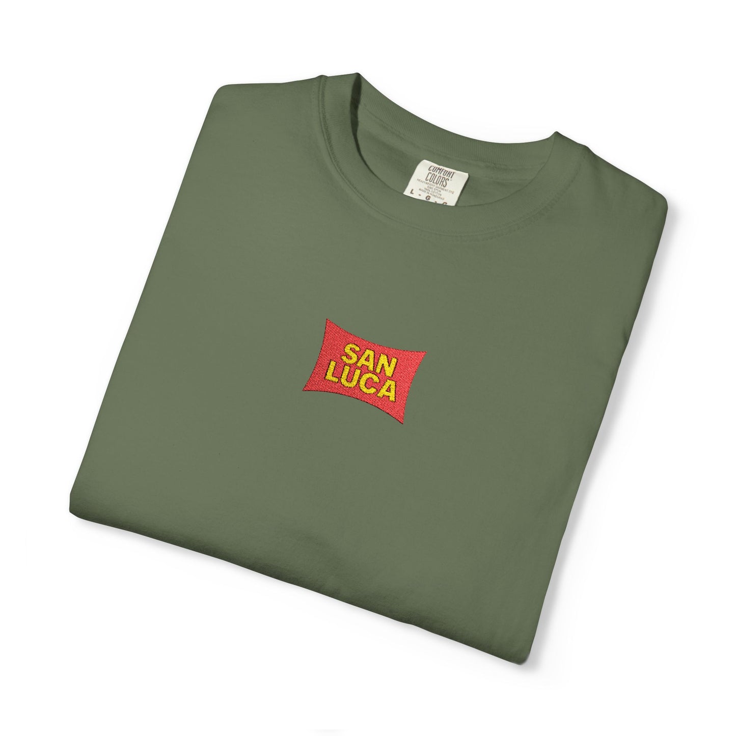San Luca Colorful Snack-Inspired Unisex T-Shirt, Soft Casual Tee, Fun Gift for Food Lovers, Everyday Wear, Summer Vibes, Festival Attire