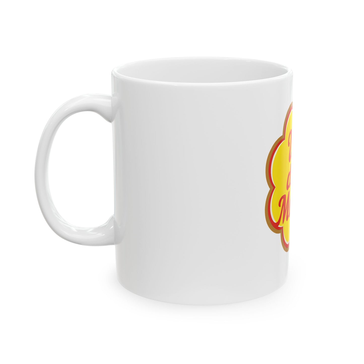 Vintage 'Via delle Moline' Ceramic Mug - 11oz/15oz, Retro Design for Coffee Lovers