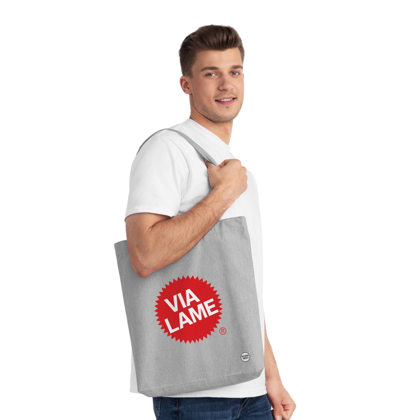 Funny Via Lame Shopping Bag, Eco-Friendly Beach Tote, Novelty Gift for Friends, Great for Shopping