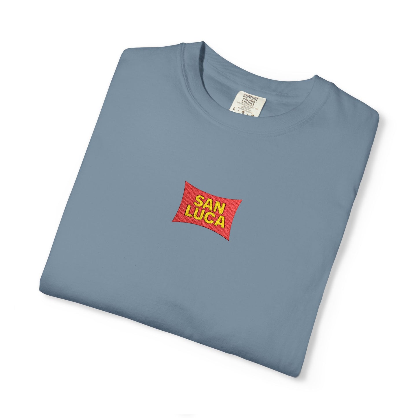 San Luca Colorful Snack-Inspired Unisex T-Shirt, Soft Casual Tee, Fun Gift for Food Lovers, Everyday Wear, Summer Vibes, Festival Attire