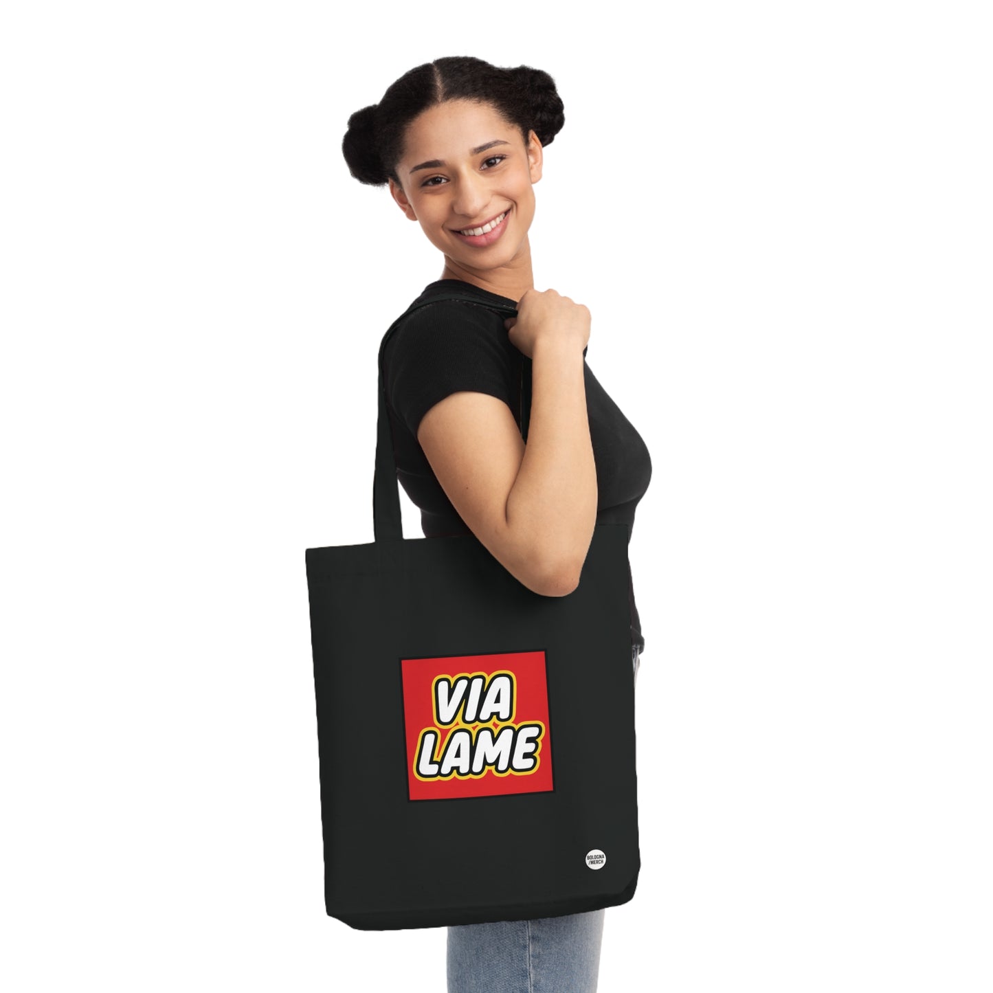 Funny Via Lame Shopping Bag, Beach Tote, Novelty Gift for Friends, Great for Shopping