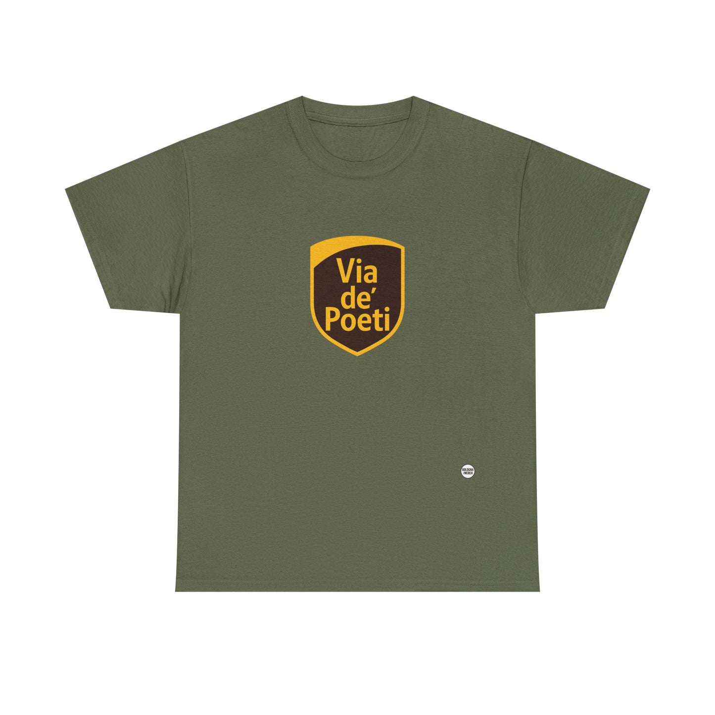 Via de' Poeti Unisex Heavy Cotton Tee - Casual Comfort for Everyday Wear