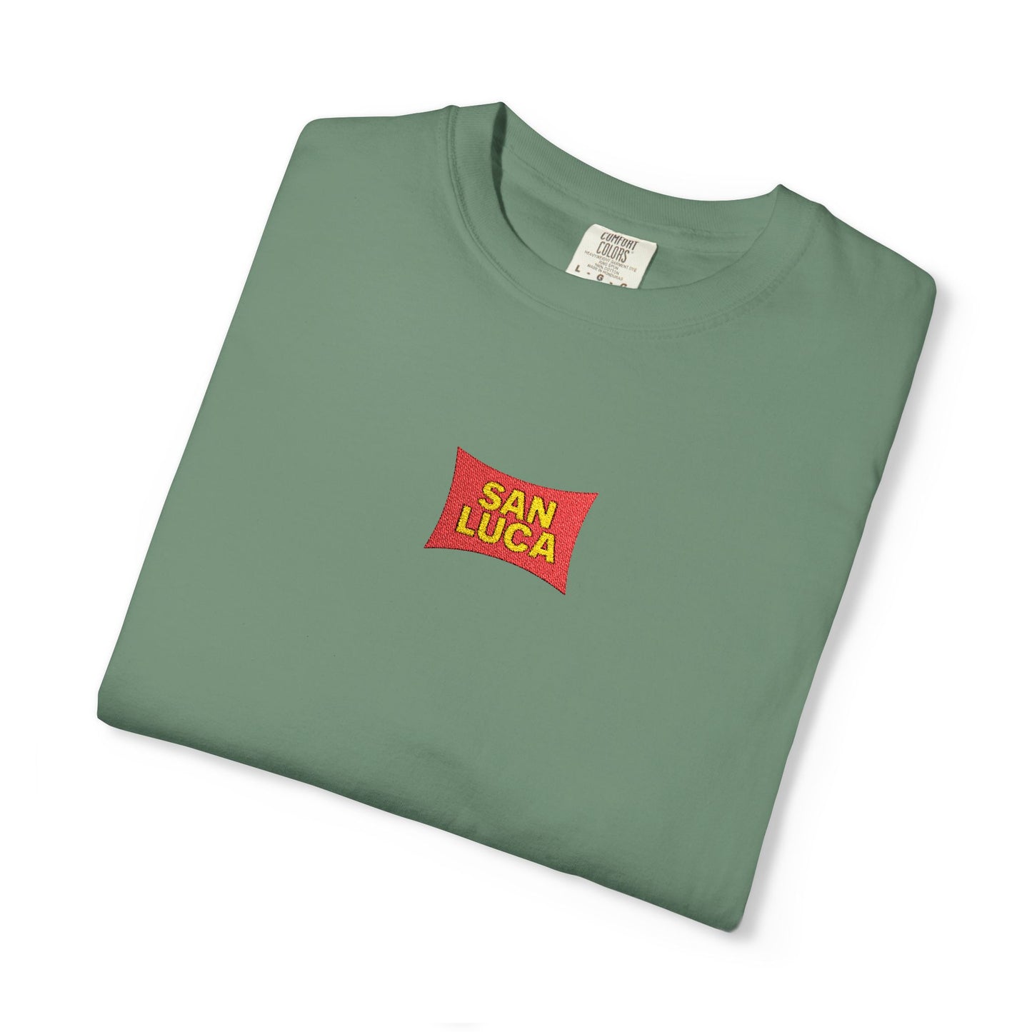 San Luca Colorful Snack-Inspired Unisex T-Shirt, Soft Casual Tee, Fun Gift for Food Lovers, Everyday Wear, Summer Vibes, Festival Attire