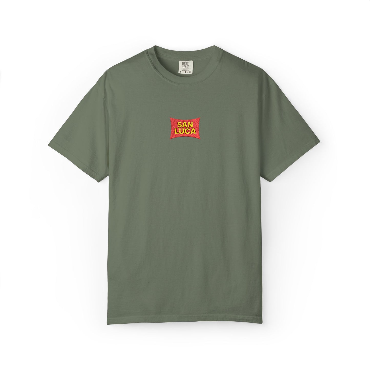 San Luca Colorful Snack-Inspired Unisex T-Shirt, Soft Casual Tee, Fun Gift for Food Lovers, Everyday Wear, Summer Vibes, Festival Attire