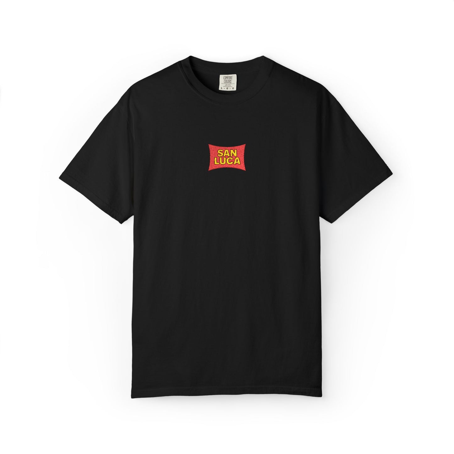 San Luca Colorful Snack-Inspired Unisex T-Shirt, Soft Casual Tee, Fun Gift for Food Lovers, Everyday Wear, Summer Vibes, Festival Attire