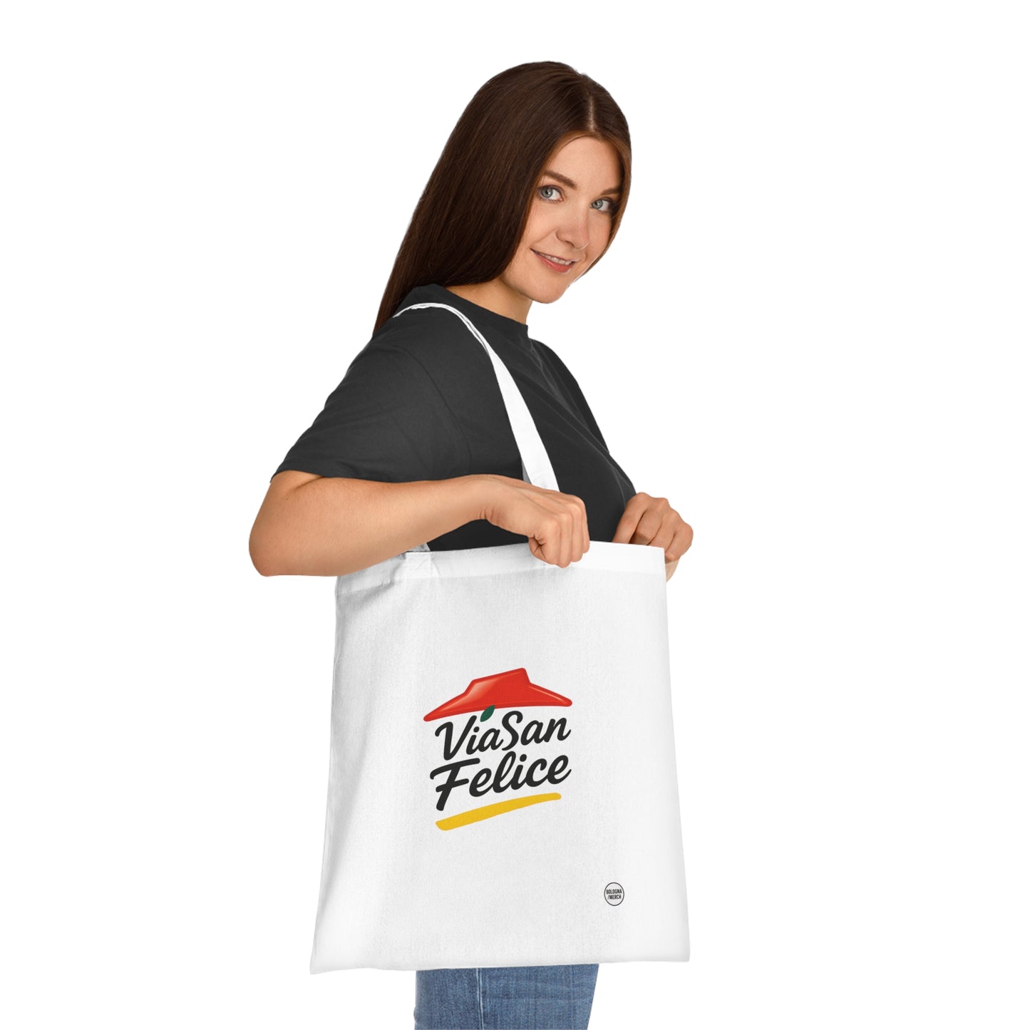 Via San Felice Cotton Tote Bag - Eco-Friendly Shopping Bag for Every Occasion