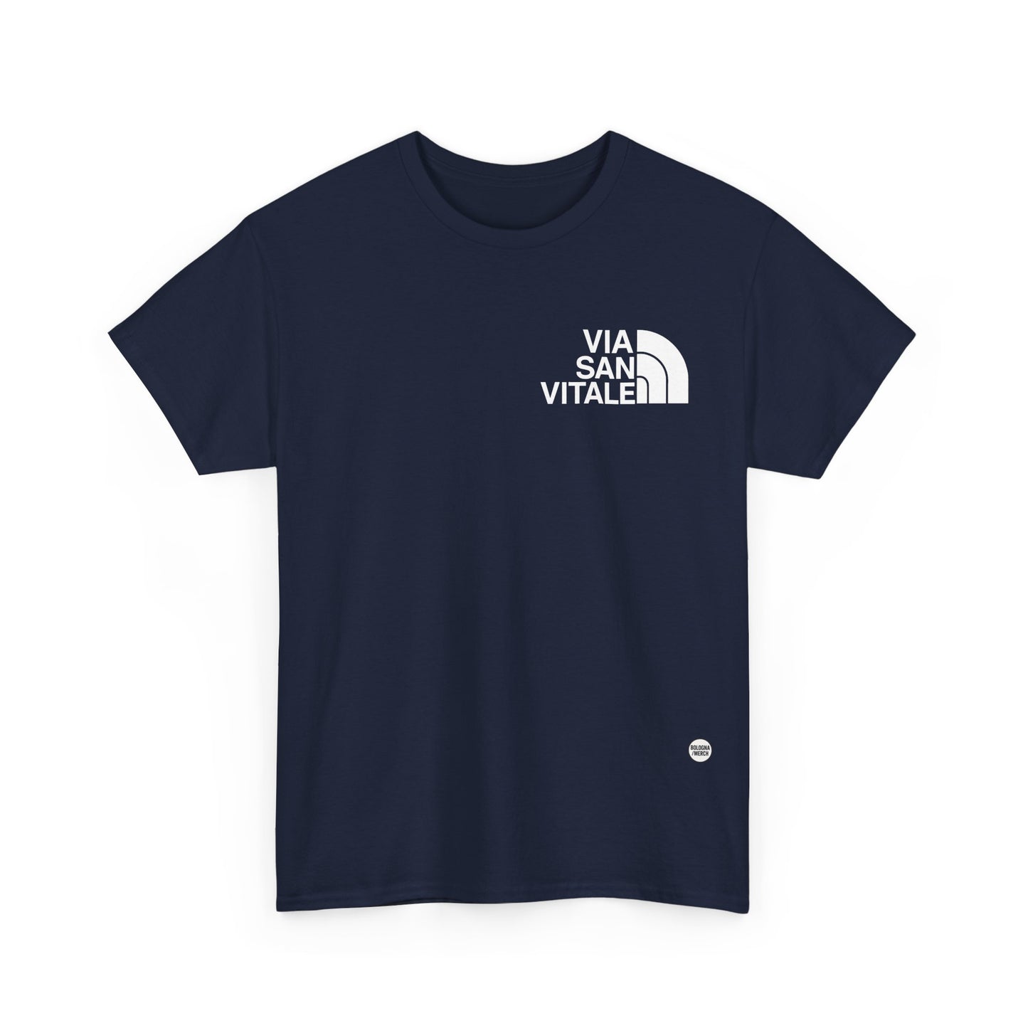 Via San Vitale Unisex Heavy Cotton Tee - Casual Comfort for Everyday Wear