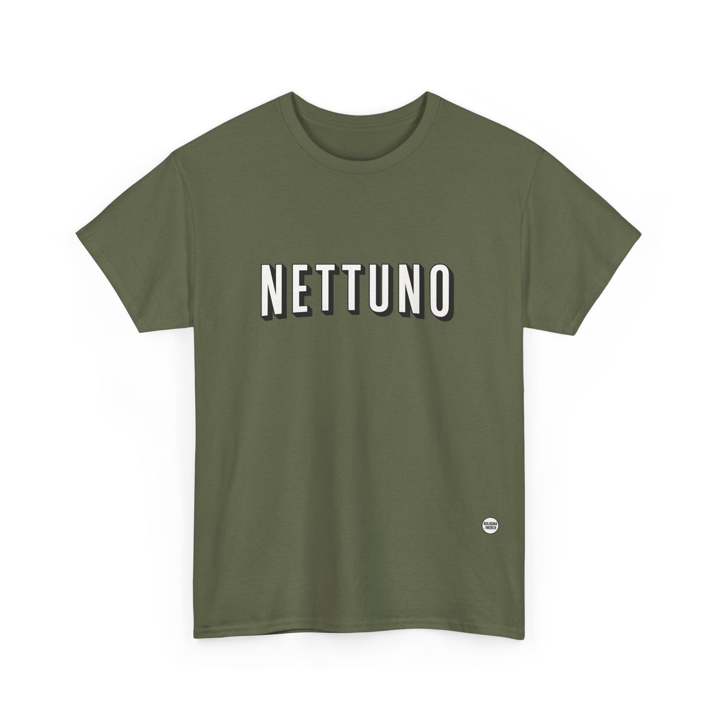 Nettuno – Al Zigant – Bologna – Maglietta Unisex in Cotone Pesante – Comfort Casual per Tutti i Giorni