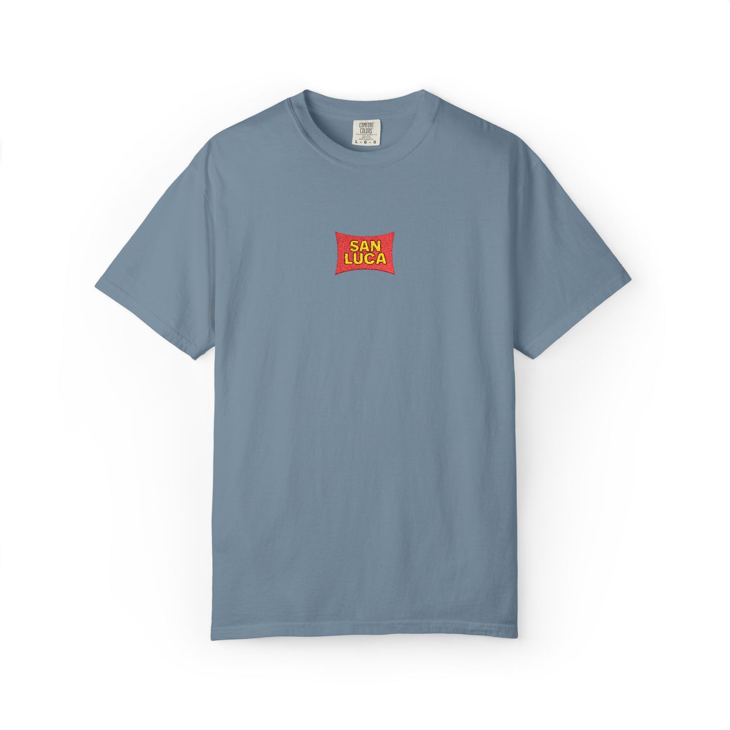 San Luca Colorful Snack-Inspired Unisex T-Shirt, Soft Casual Tee, Fun Gift for Food Lovers, Everyday Wear, Summer Vibes, Festival Attire