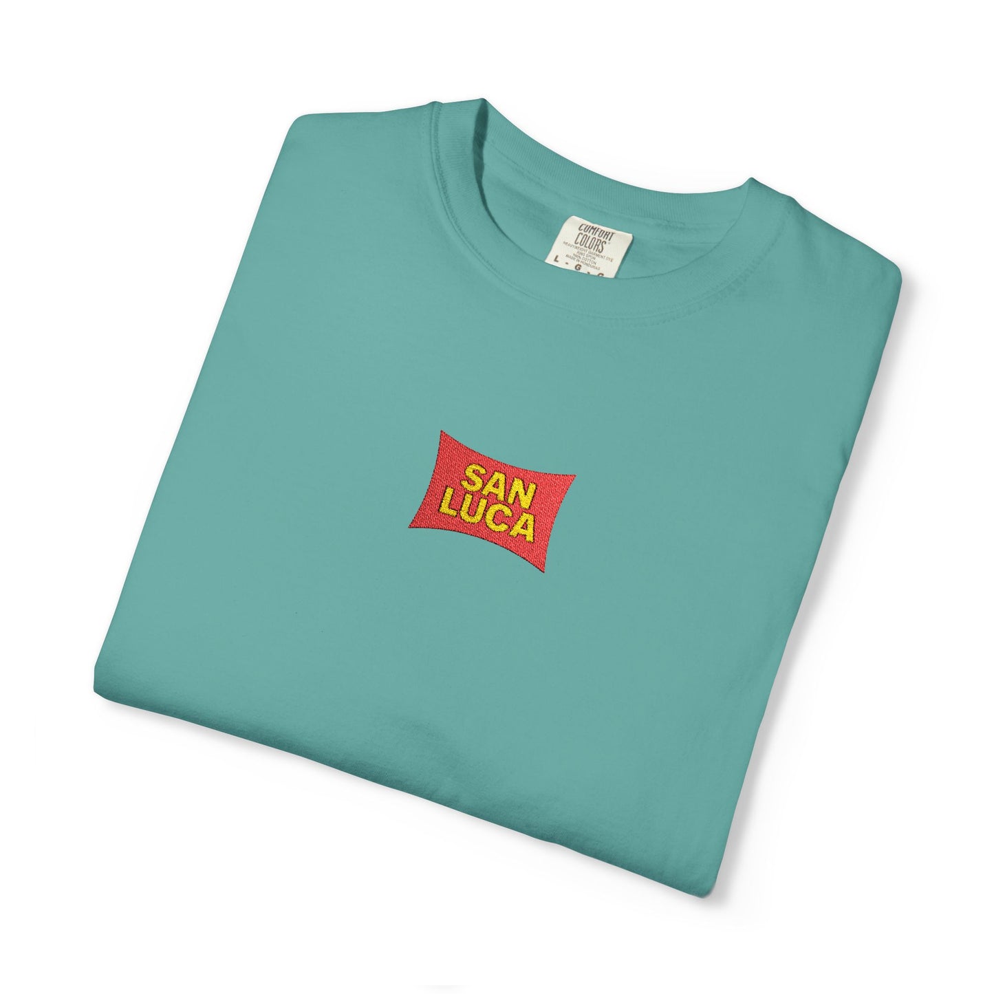 San Luca Colorful Snack-Inspired Unisex T-Shirt, Soft Casual Tee, Fun Gift for Food Lovers, Everyday Wear, Summer Vibes, Festival Attire