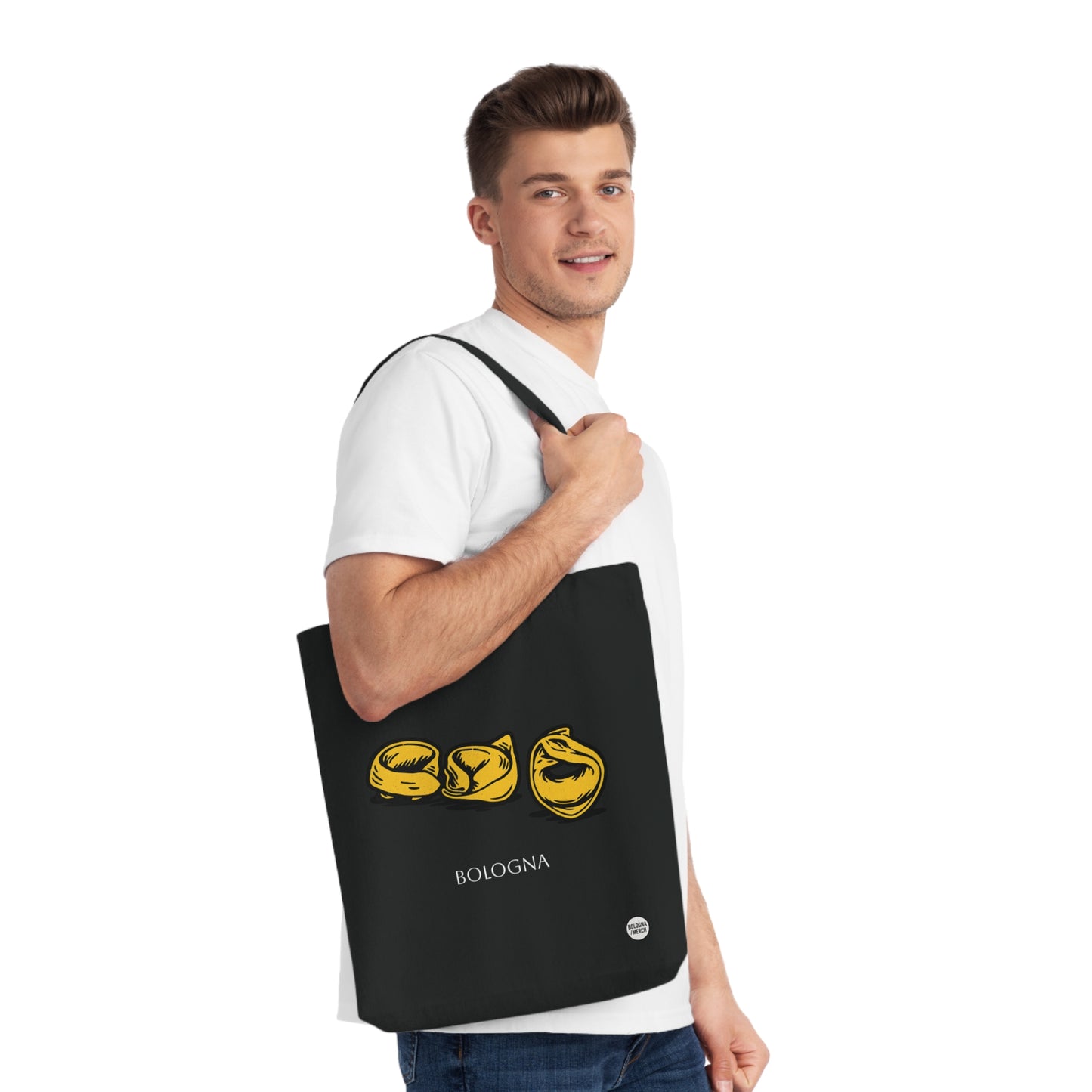 Borsa Shopper Tortellini - Divertente e Originale, Perfetta per la Spesa, la Spiaggia o come Idea Regalo