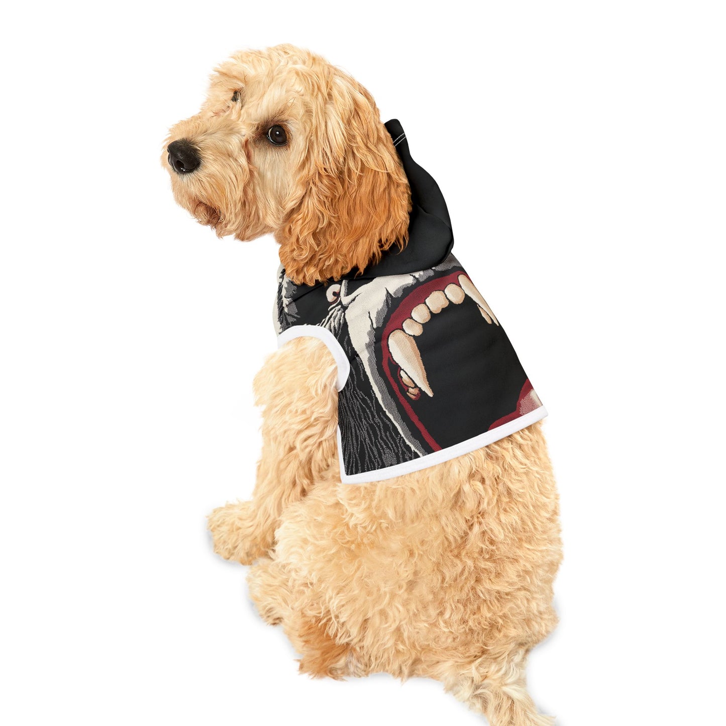 Fierce Pet Hoodie with Animal Print, Cozy Dog Outfit, Cute Cat Apparel, Halloween Pet Costume, Stylish Pet Clothing