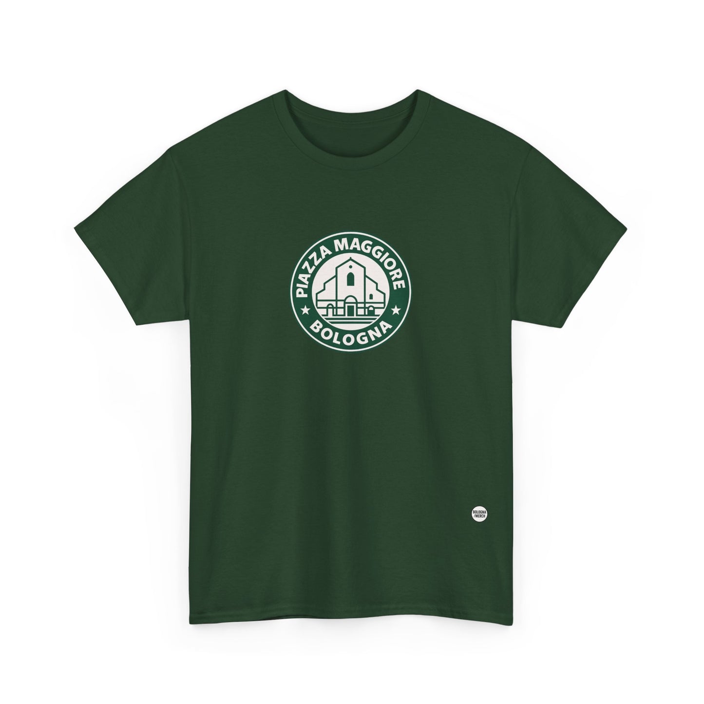 T-shirt Street Style “Piazza Maggiore Bologna” – Cotone Pesante, Look Urban e Comfort Quotidiano