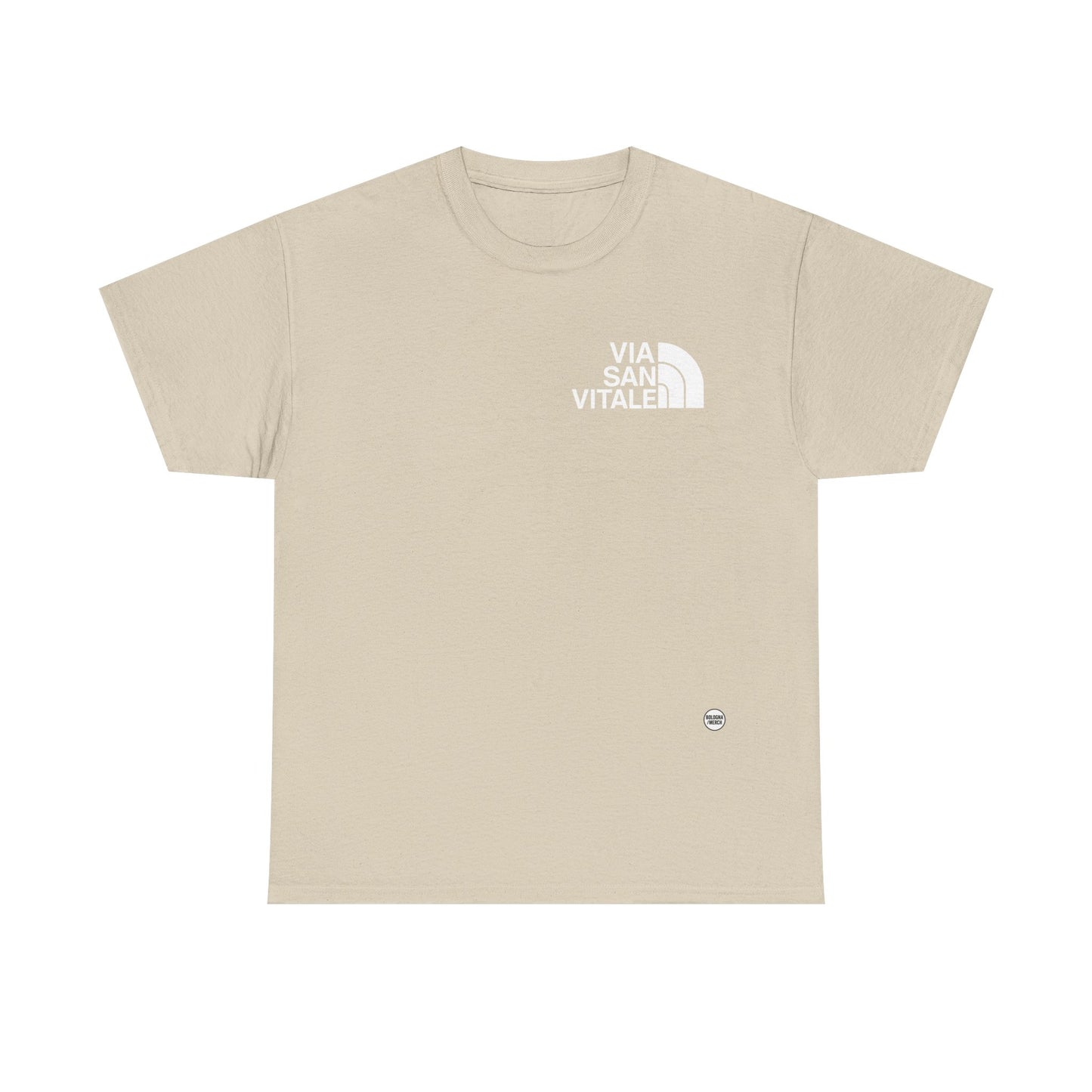 Via San Vitale Unisex Heavy Cotton Tee - Casual Comfort for Everyday Wear