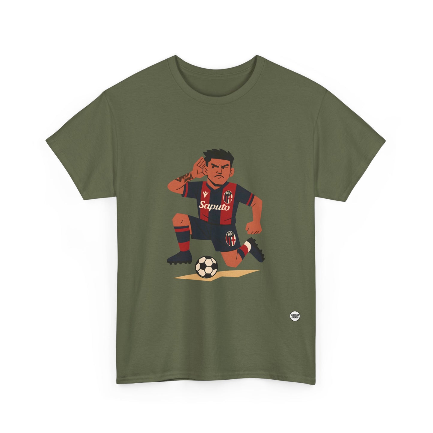 Santi Castro Maglietta Unisex in Cotone Pesante - Abbigliamento Casual e Stiloso per i Tifosi del Bologna FC