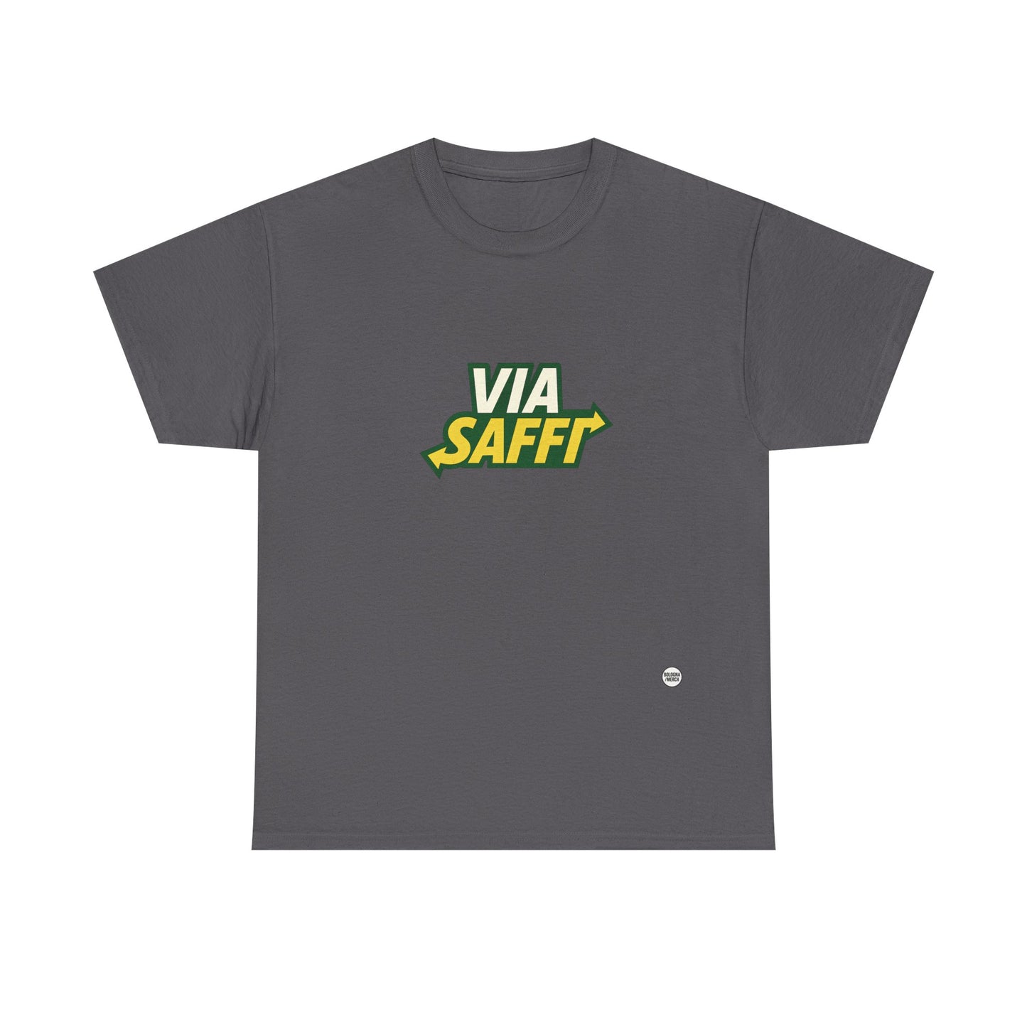 Via Saffi Unisex Heavy Cotton Tee - Casual Comfort for Everyday Wear