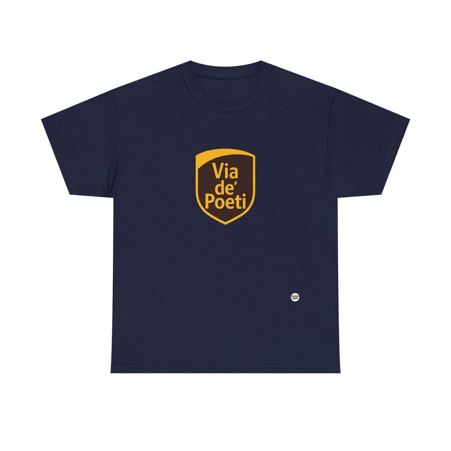 Via de' Poeti Unisex Heavy Cotton Tee - Casual Comfort for Everyday Wear