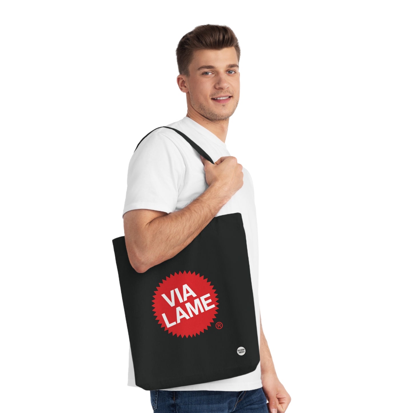 Funny Via Lame Shopping Bag, Eco-Friendly Beach Tote, Novelty Gift for Friends, Great for Shopping